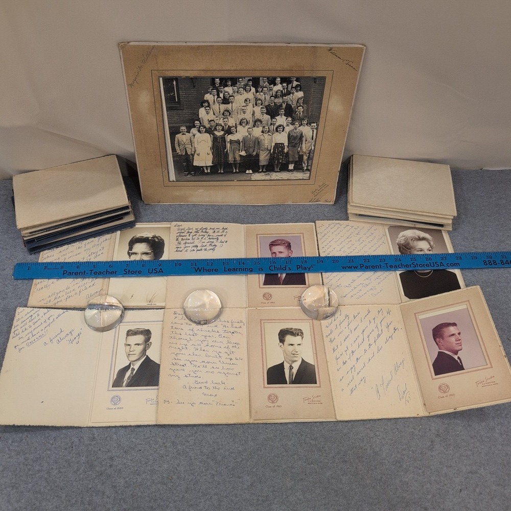 VTG Westfield High School 1963 Portrait Lot & 1950s Class Photo Massachusetts - Picture 10 of 11